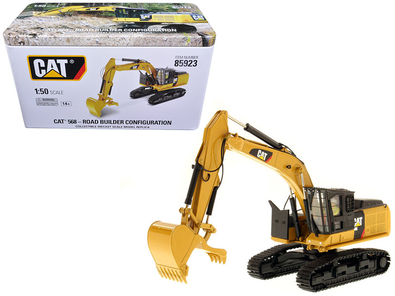 Rapid Vehicles CAT Caterpillar 568 GF Road Builder with Operator "High Line Series" 1/50 Diecast...