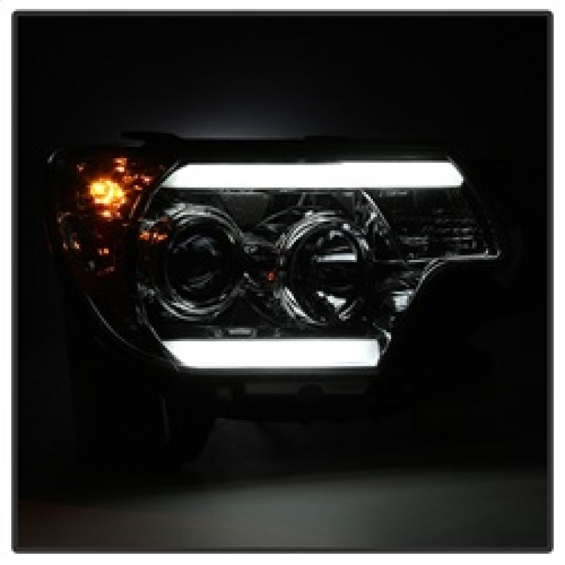 Spyder Toyota Tacoma 12-16 Projector Headlights Light Bar DRL Chrome PRO-YD-TT12-LBDRL-C 5081704