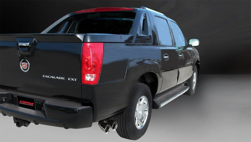 Corsa Performance 02-06 Cadillac Escalade ESV 6.0L V8 Polished Sport Cat-Back Exhaust