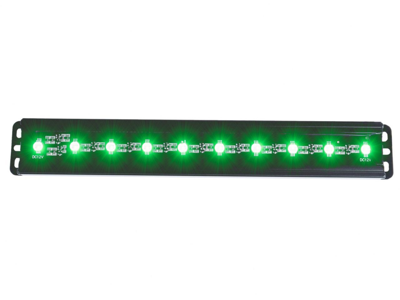 Anzo Universal 12in Slimline LED Light Bar (Green)