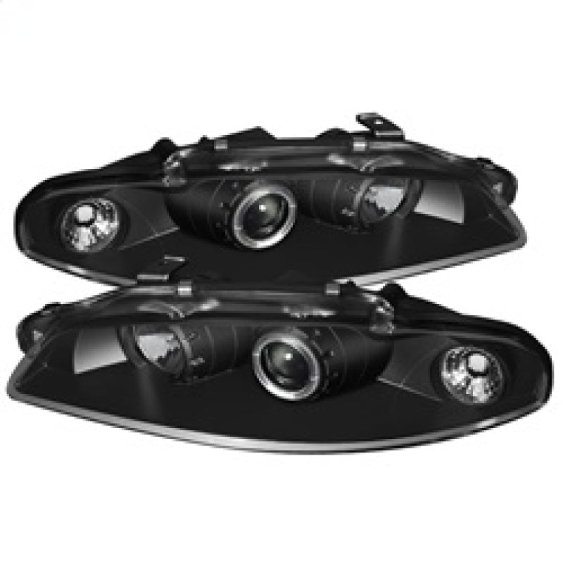 FR SPORT Spyder Mitsubishi Eclipse 97-99 Projector Headlights LED Halo Black High H1 Low H1...