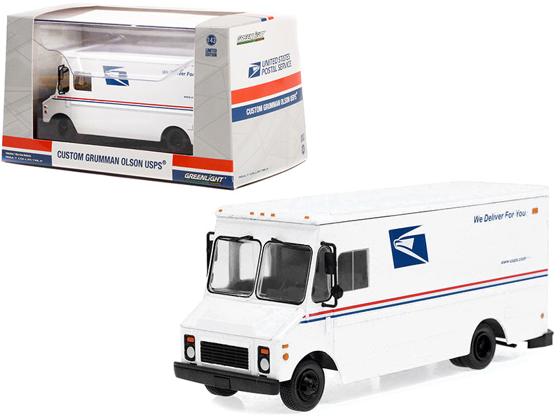Rapid Vehicles Grumman Olson Custom Delivery Truck White USPS "United States Postal Service" 1/43...