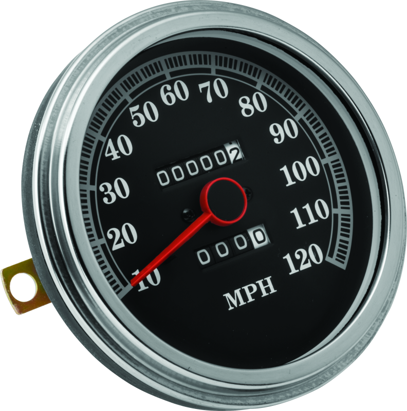 Bikers Choice Blk Face Speedo W/Dome Gls 490043