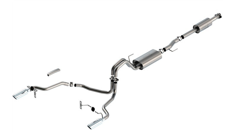 FR SPORT Borla F-150 2021 3.3L CC SB EC STB XL/XLT/Lariat/KR/Plnm/LTD 3/2.25 SRE Cat-Back ATAK...