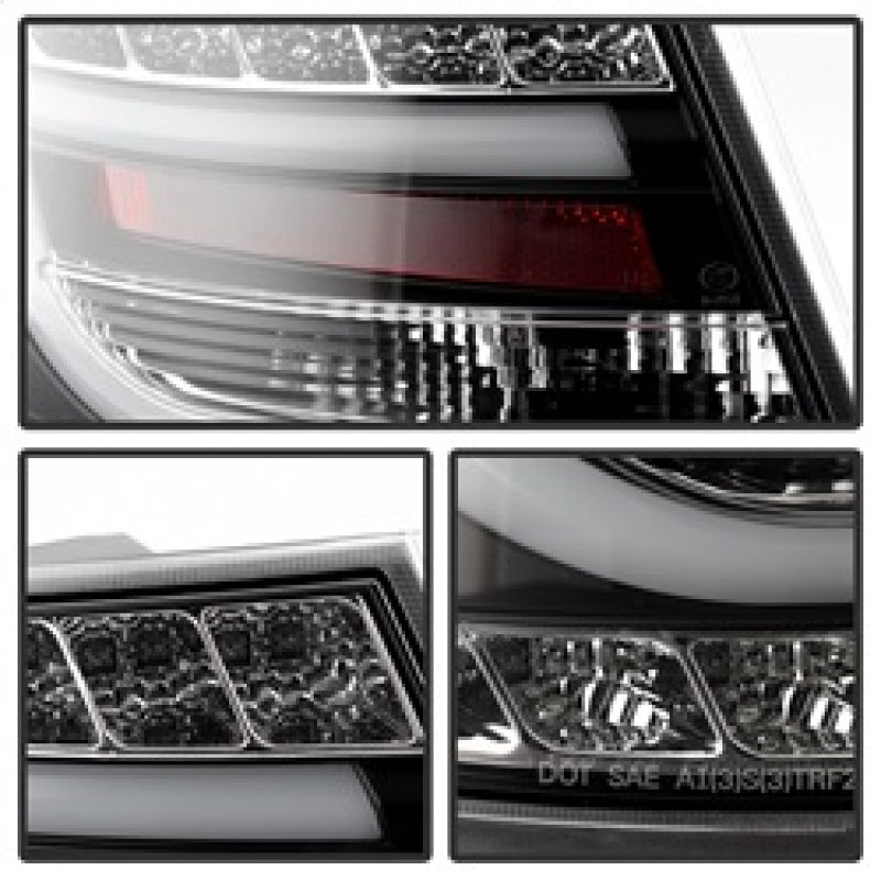 Spyder Audi A6 05-08 4Dr Sedan( not fit Quattro) Light Bar LED Tail Lights Blk ALT-YD-AA605-LBLED-BK 5079602