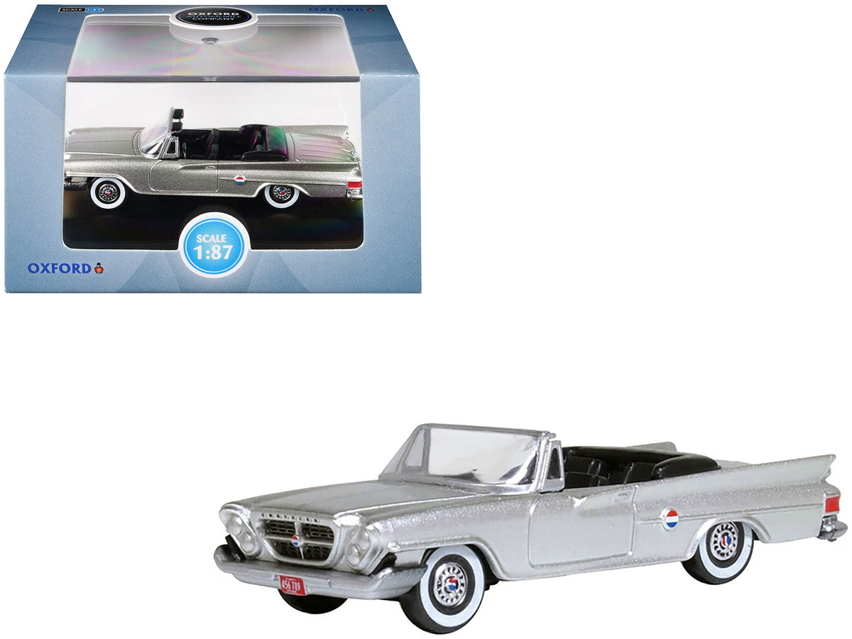 Rapid Vehicles 1961 Chrysler 300G Convertible Sheffield Silver Metallic 1/87 (HO) Scale Diecast...