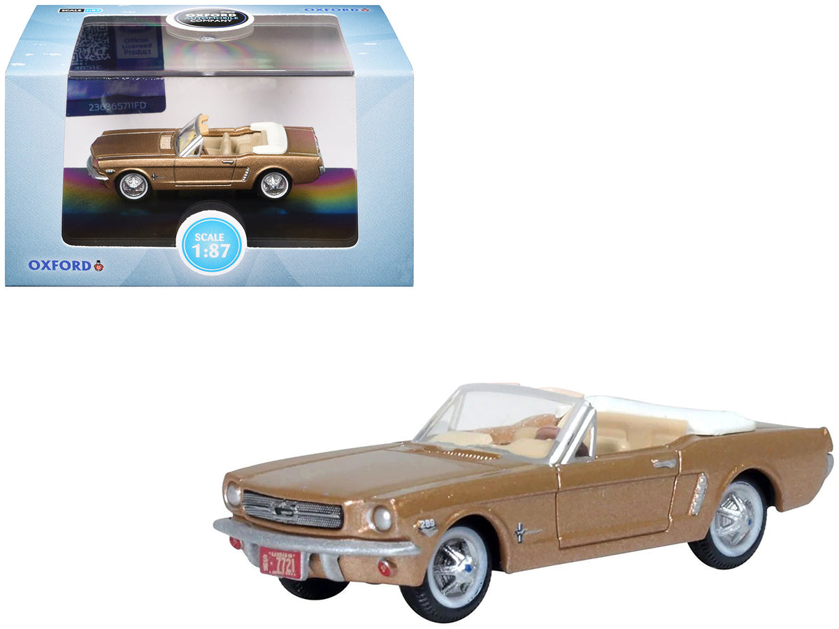 Rapid Vehicles 1965 Ford Mustang Convertible Prairie Bronze Metallic 1/87 (HO) Scale Diecast...