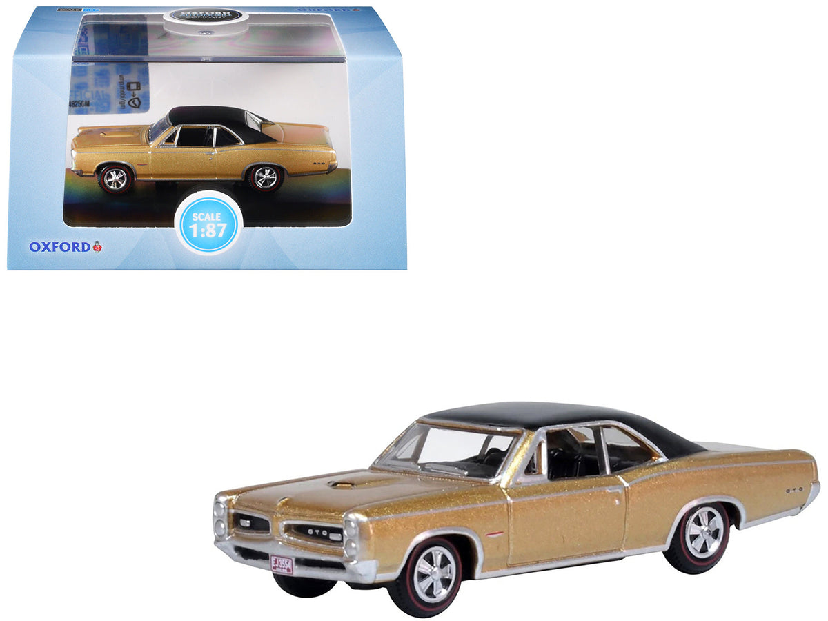 Rapid Vehicles 1966 Pontiac GTO Martinique Bronze Metallic with Black Top 1/87 (HO) Scale Diecast...