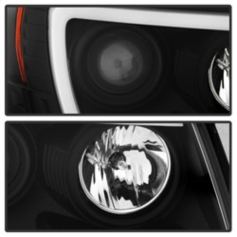 FR SPORT Spyder Toyota Tacoma 05-11 Projector Headlights - Light Bar DRL - Black...