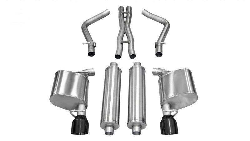 FR SPORT Corsa 11-13 Chrysler 300 R/T 5.7L V8 Black Sport Cat-Back Exhaust 14535BLK