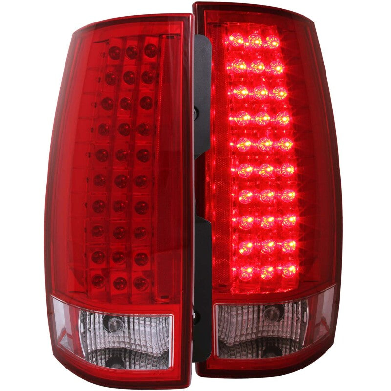 Anzo 2007-2014 Chevrolet Suburban LED Taillights Red/Clear