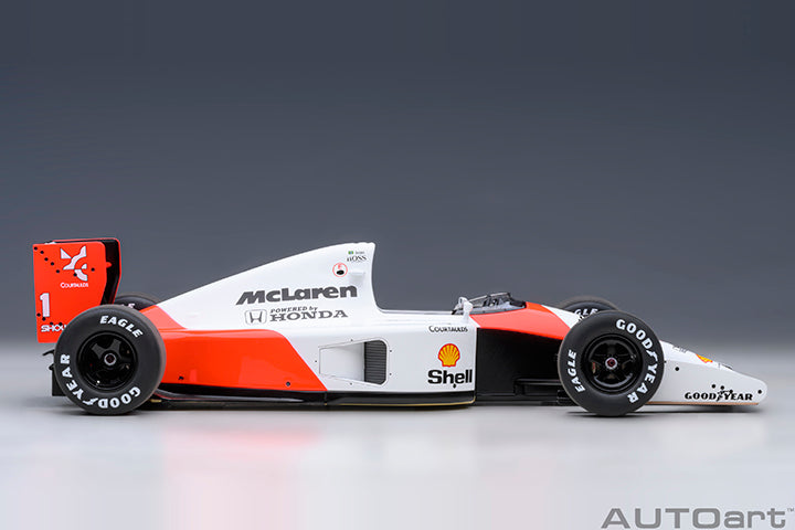 AUTOart Mclaren (w/ Logo) Honda MP4/6 No 1 Japanese GP 1991 Senna 1:18