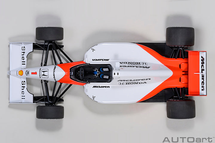 AUTOart Mclaren (w/ Logo) Honda MP4/6 No 1 Japanese GP 1991 Senna 1:18
