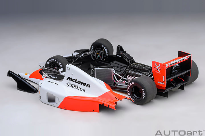 AUTOart Mclaren (w/ Logo) Honda MP4/6 No 1 Japanese GP 1991 Senna 1:18