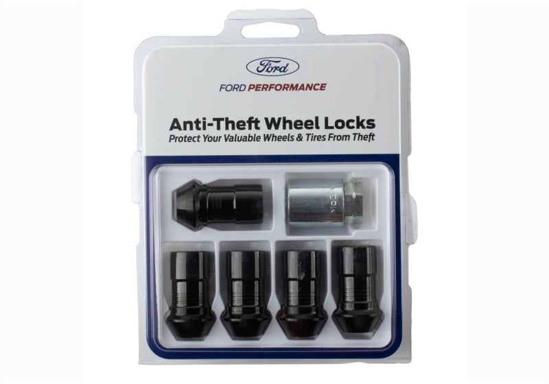 Ford Racing 2023+ Ford Bronco Raptor  M14 x 1.5 Black Security Lug Nut Kit - Set of 5 M-1A043-A5