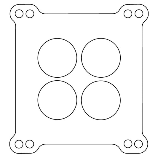 Cometic Gasket Cometic Carter AFB Holley 4 Barrel .039in Fiber Carburetor Gasket - 4-Hole - Double Drilled C15181