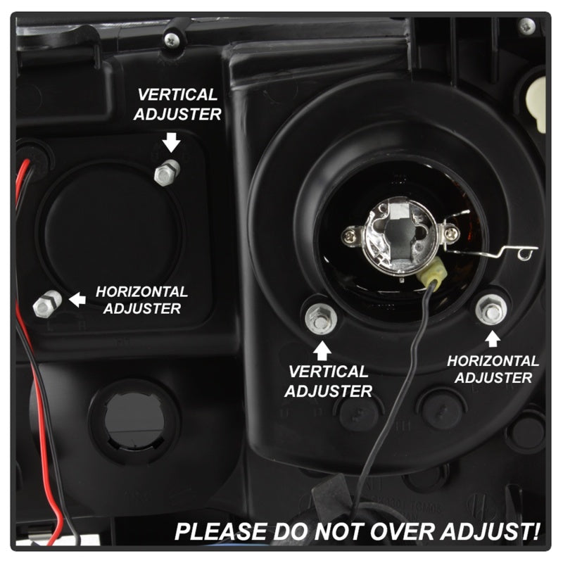FR SPORT Spyder 05-11 Toyota Tacoma Ver 2 Proj Headlights - Light Bar DRL - Black Smoke...