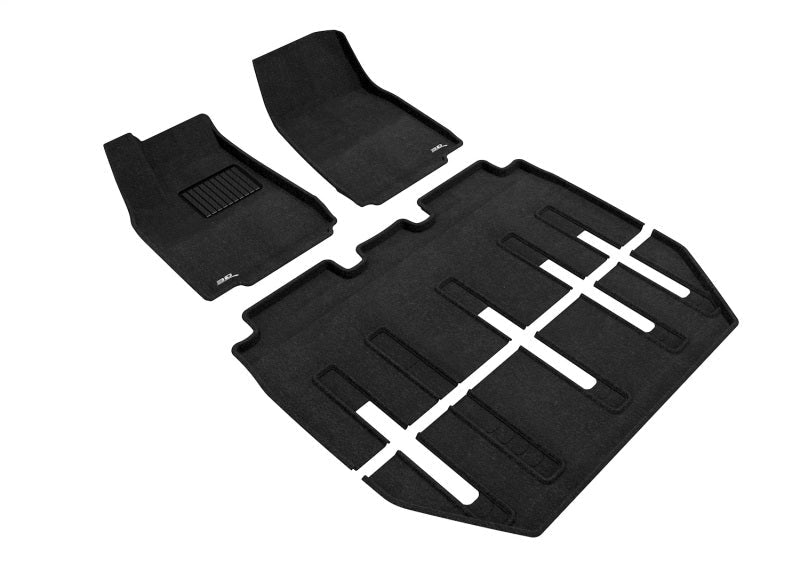 3D MAXpider 17-21 Tesla Model X Folding 7-Seat Elegant Black R1 R2 R3 L1TL00504709