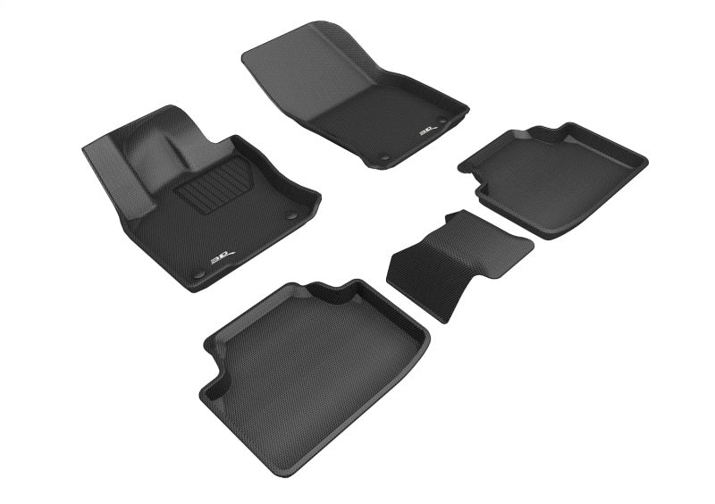 3D MAXpider 19-23 Volkswagen Taos Kagu Floor Mat- Black R1 R2 L1VW09701509