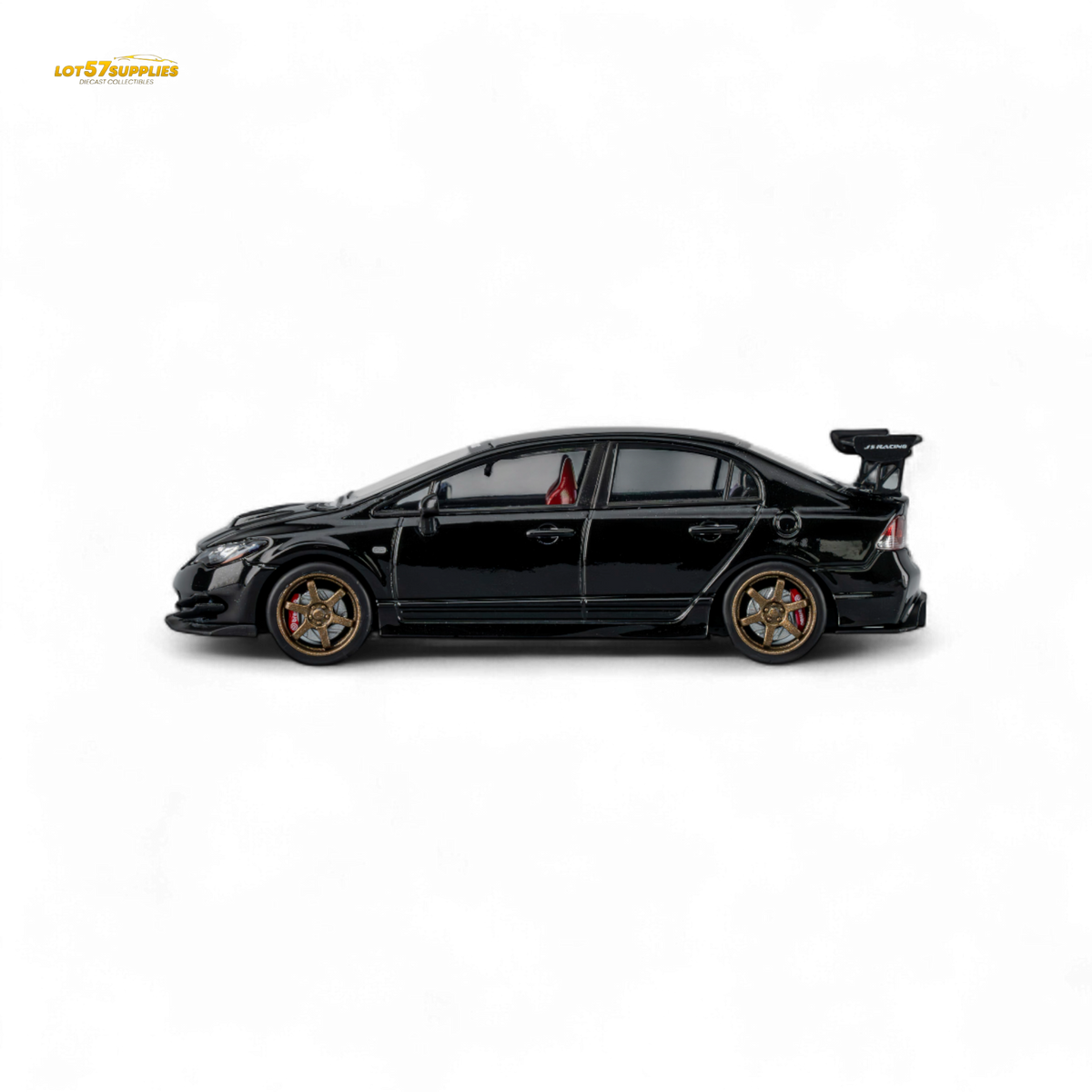 MicroTurbo FD2 J'S Racing Metallic Black 1:64
