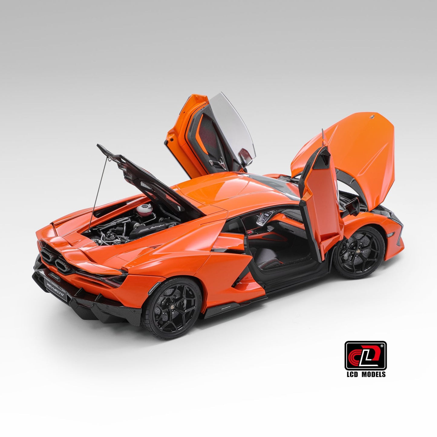 LCD 2024 Lamborghini Revuelto Orange 1:18