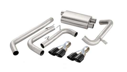 FR SPORT Corsa 98-02 Chevrolet Camaro Convertible Z28 5.7L V8 LS1 Black Tip Sport Cat-Back...