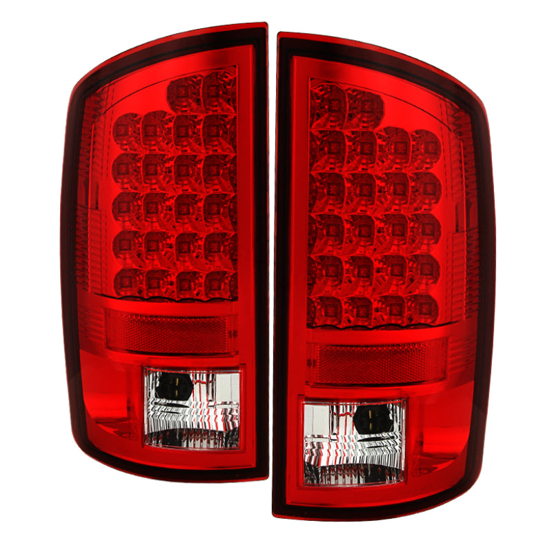 FR SPORT Spyder Dodge Ram 07-08 1500/Ram 07-09 2500/3500 LED Tail Lights Red Clear...