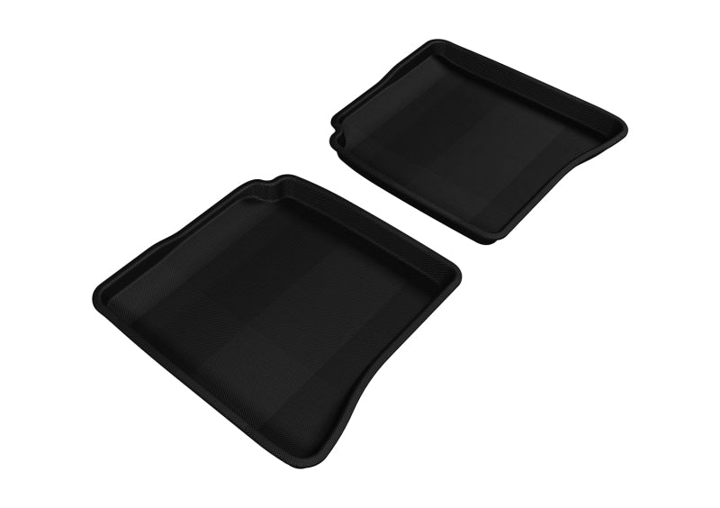 3D MAXpider 2007-2013 Mercedes-Benz S-Class W221 Kagu 2nd Row Floormats - Black L1MB00621509