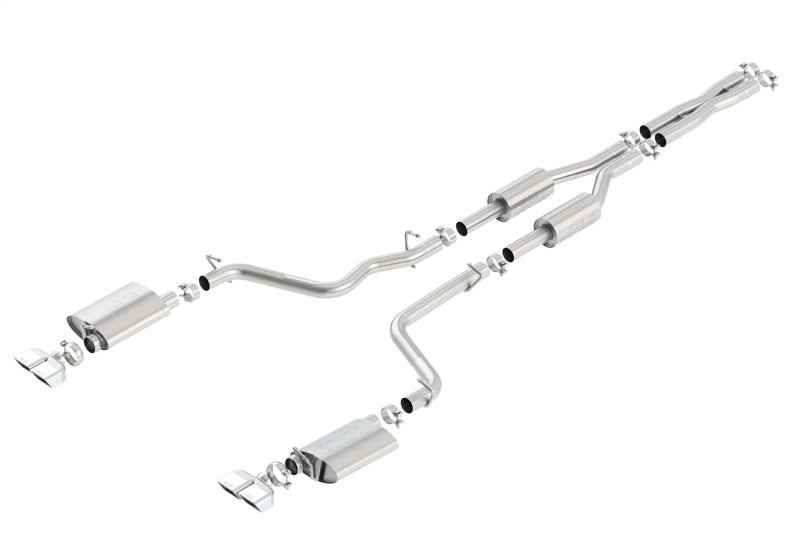 FR SPORT Borla 09-14 Dodge Challenger R/T 5.7L RWD 2Dr. Dual Rctgl. Angle S-Type CB Exhaust -...