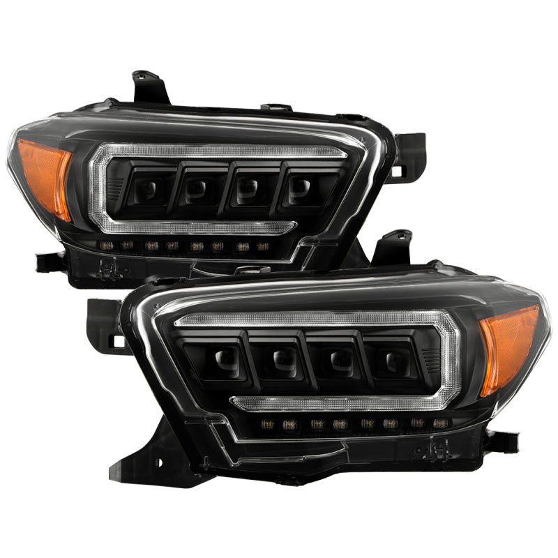 Spyder 16-20 Toyota Tacoma LED Model Only High-Power LED Headlights - Black PRO-YD-TT16LEDAP-BK 5088390