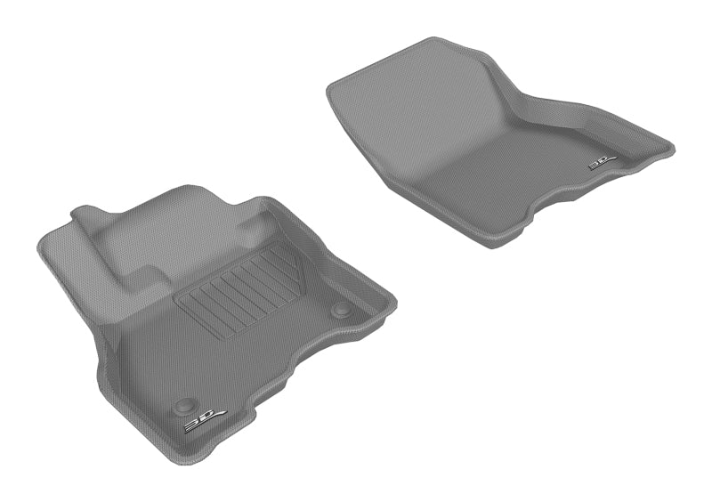 3D MAXpider 2013-2019 Nissan Leaf Kagu 1st Row Floormat - Gray L1NS09311501
