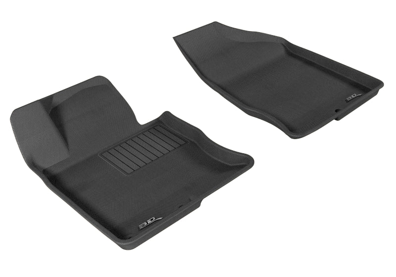 3D MAXpider 2012-2017 Hyundai Azera Kagu 1st Row Floormat - Black L1HY02611509
