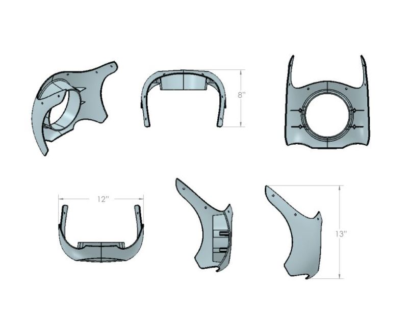 Burly Brand Outlaw Fairing B10-0001