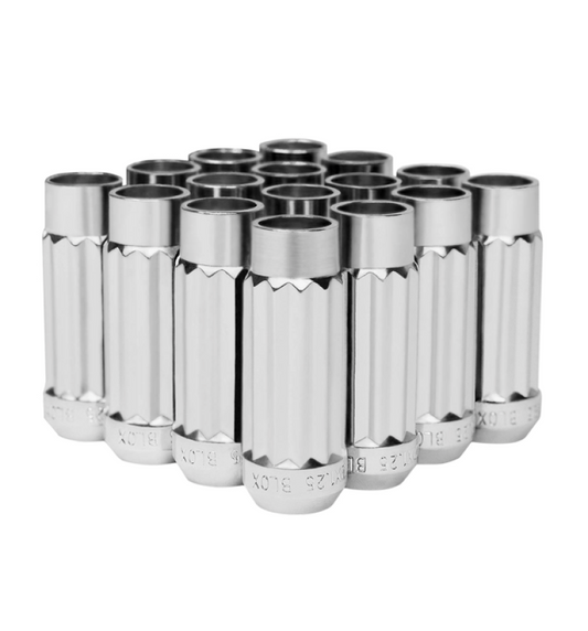 FR SPORT BLOX Racing 12-Sided P17 Tuner Lug Nuts 12x1.25 - Chrome Steel - Set of 16 BXAC-00144-CH