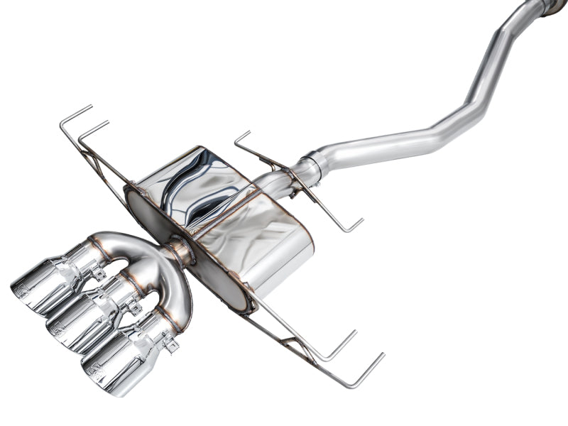 AWE Tuning 2024 Acura Integra Type S DE5 FWD Touring Edition Exhaust w/ Triple Chrome Silver Tips 3015-52335