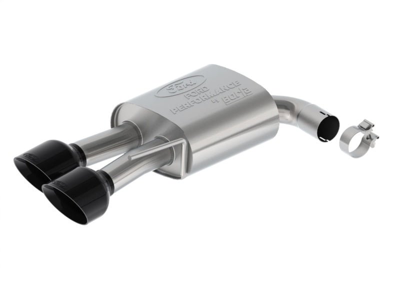 Ford Racing 2024 Mustang 5.0L Sport Non-Active Cat-Back Exhaust w/Valance - Black Tip M-5200-M5SBV