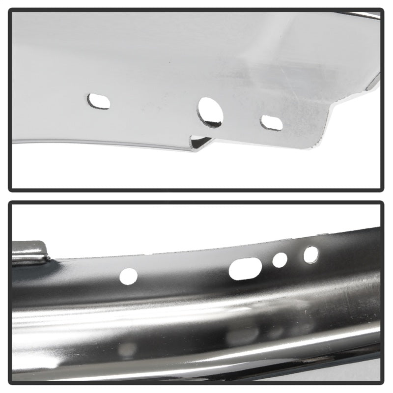 FR SPORT Spyder Ford F150 09-14 w/o Fog Light Hole Front Bumper - Chrome (OEM # 9L3Z17757A)...