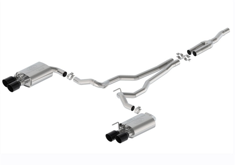 Ford Racing 2024 Mustang 2.3L Sport Active Cat-Back Exhaust - Black Tip M-5200-M2SB