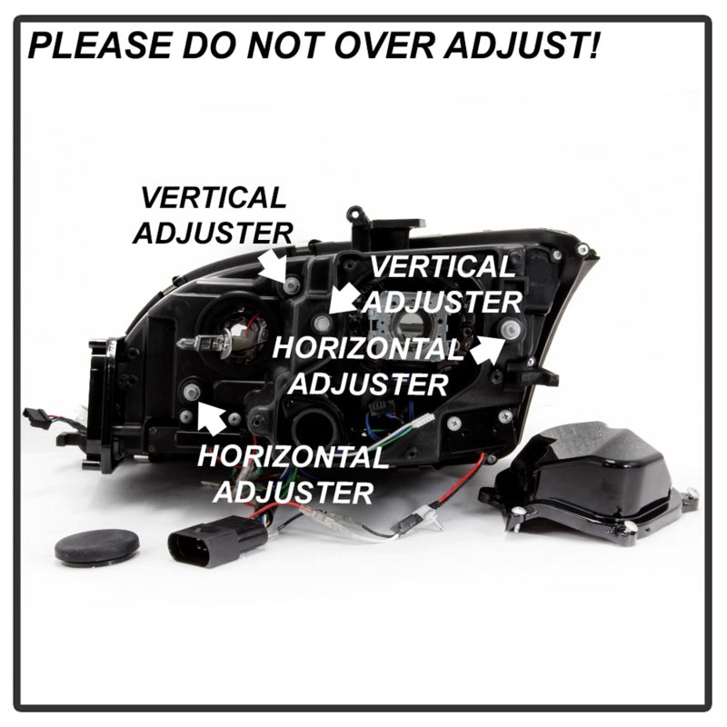 FR SPORT Spyder 08-15 Audi TT HID Xenon Projector Headlights w/Seq Turn Signal - Blk...