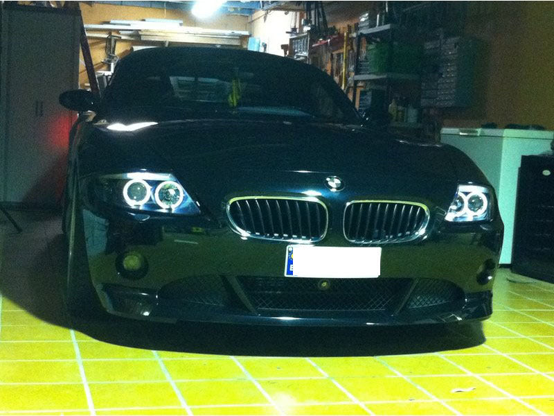 FR SPORT Spyder BMW Z4 03-08 Projector Headlights Xenon/HID Model Only - LED Halo Black...