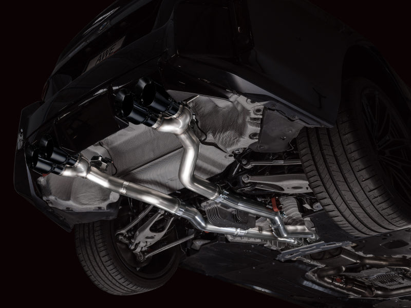 AWE Tuning 23-24 BMW G87 M2 Track Edition Exhaust - Diamond Black Tips 3020-43487