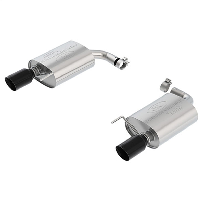 Ford Racing 15-23 Mustang 2.3L Ecoboost Extreme Muffler Kit - Black Chrome Tips M-5230-M4EBA
