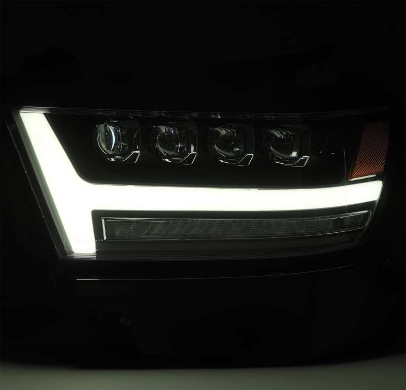 FR SPORT AlphaRex 19-20 Ram 1500HD NOVA LED Proj Headlight Plank Style Matte Blk w/Activ...