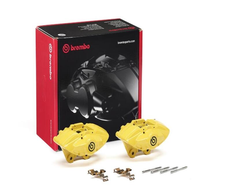 Brembo OE Rear Hydraulic X-Style Brake Caliper - Yellow FALH52