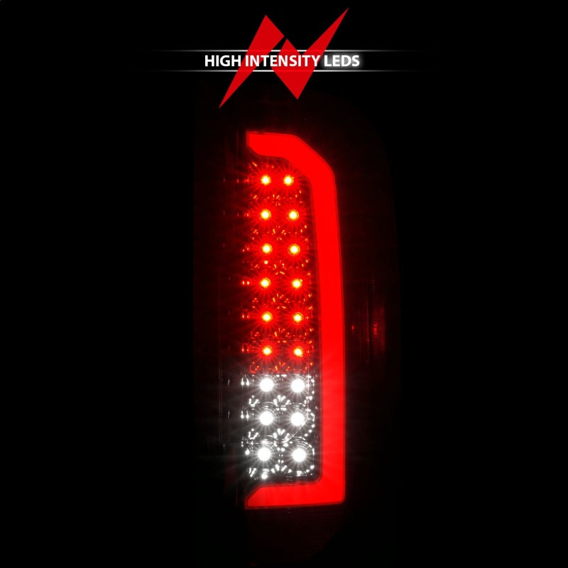 FR SPORT ANZO 15-21 GMC Canyon Full LED Taillights w/ Red Lightbar Black Housing/Clear Lens...
