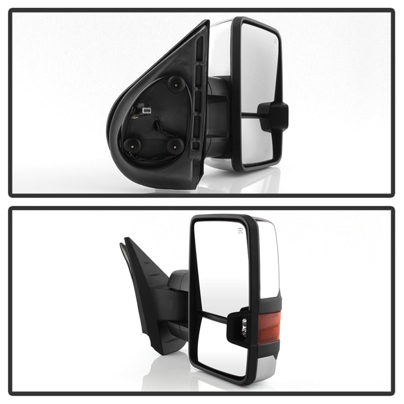 FR SPORT SPYDER xTune Chevy Silverado 07-13 Heated Amber LED Signal Mirrors Chrome...