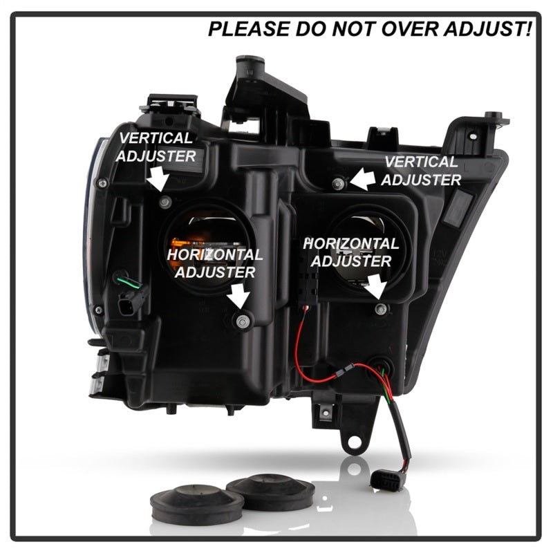 Spyder Dodge Ram 19-20 Halogen Model Projector Headlights Chrome PRO-YD-DR19HALSI-SEQ-C 5087409