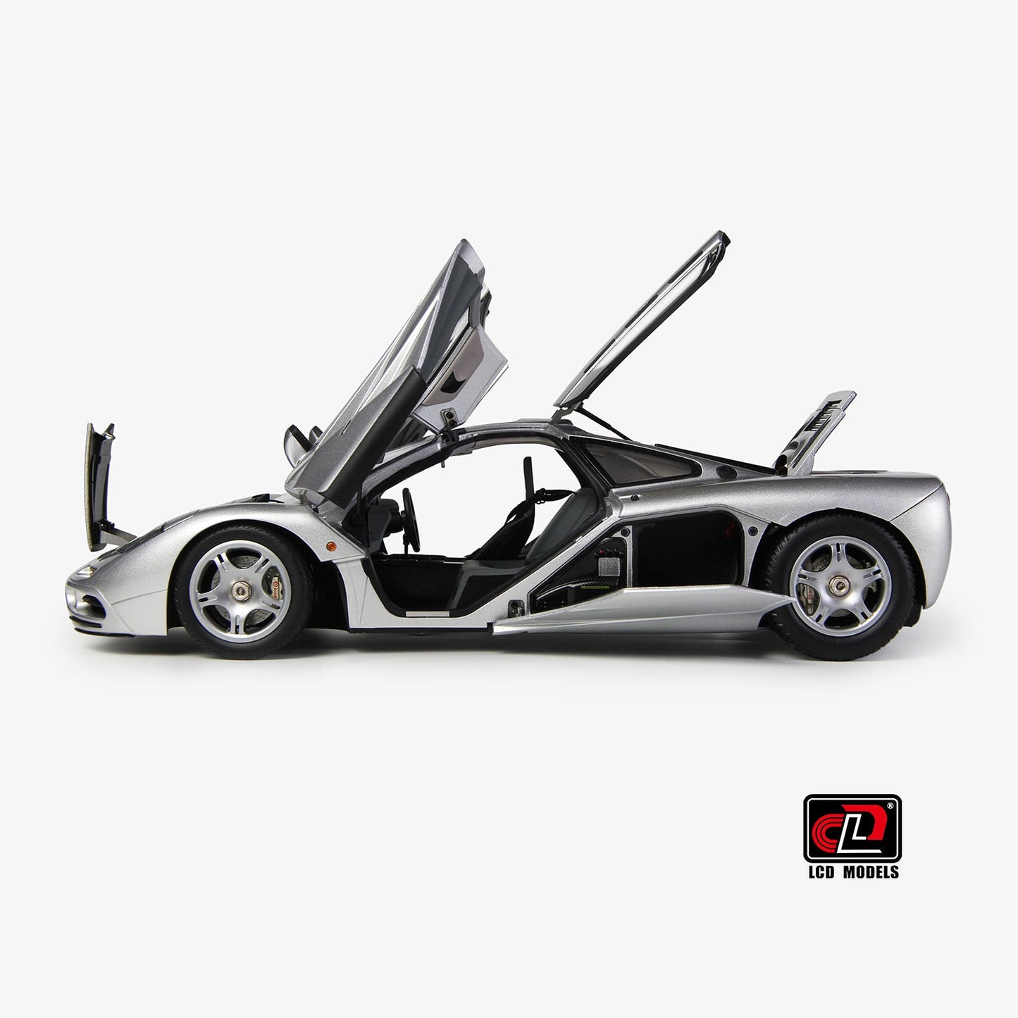 LCD 1993 Mclaren F1 XP5 Silver Metallic 1:18