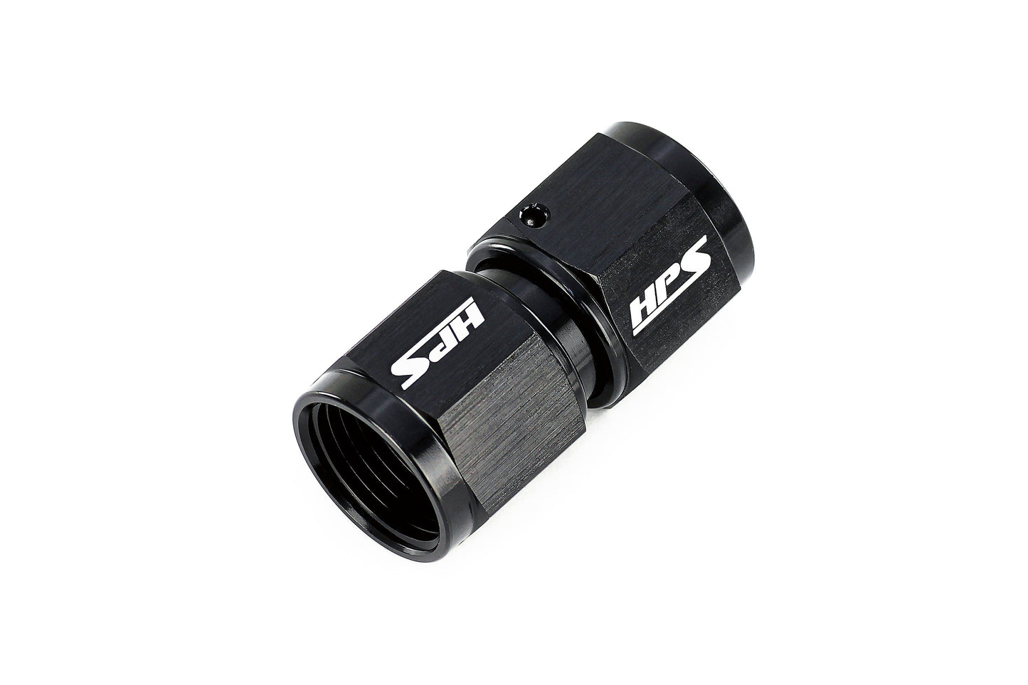 HPS Performance Products AN Female to Female Swivel Coupling Adapter, Aluminum, Black