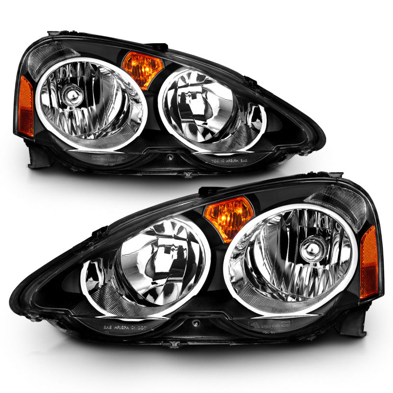 FR SPORT Anzo 2002-2004 Acura Rsx Crystal Headlights Black - View 3